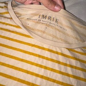IMRIE Industries organic cotton stripe tee